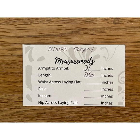 Talbots Classic Crewneck Blue White Floral 3/4 Sleeve Striped Tee Sz 1X - Picture 6 of 6